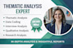 conduct professional thematic analysis for qualitative data