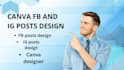 design professional canva social media posts