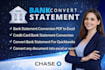 do bank statements PDF to excel for account
