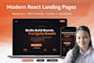 design and develop a modern responsive landing page in react
