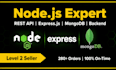 build your nodejs express rest API or mongodb backend application