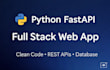 build a full stack web app using python and fastapi