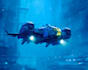 illustrate a spaceships and sci fi vehicles