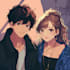 do a anime couple character art anime style