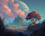 create high resolution fantasy landscape artwork