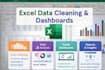 do data cleaning, excel dashboards and data analysis