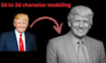 2d to 3d character modeling
