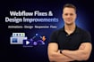 fix, improve and customize your webflow or wordpress website