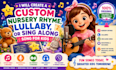 create a custom nursery rhyme, lullaby, or sing along song for kids
