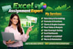do your microsoft excel ,ms word assignments, project and modules urgently