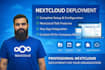 deploy nextcloud server with talk, app integration and custom company UI