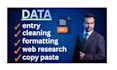 do data entry, excel data cleaning and formatting accurately