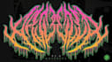 design a glitched metal logo for digital artists