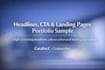 write high converting headlines, ctas and landing page copy