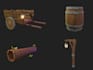 create stylized lowpoly 3d assets for games and renders