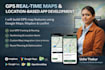 build gps realtime map features using google maps, mapbox leaflet