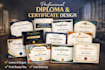 design modern diploma, certificate
