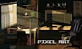 create 2d pixel art background tileset and game environment animation