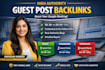 provide high authority guest post backlinks for google ranking