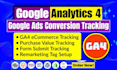 setup google analytics 4, ga4 ecommerce tracking, ga4 conversion tracking by GTM