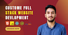 do custom website development as front end developer