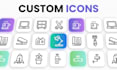 design custom minimal vector svg icons
