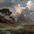 digitally paint fantasy landscape