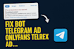 fix all telegram ads error guarante telegram ad, fix telegram ads approval