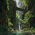 create stylized environment concept art, fantasy background