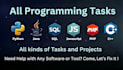 do all programming tasks, coding projects in python, c , java and all database
