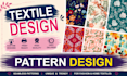 create textile design and pattern design for fashion brands
