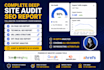 do a complete website SEO audit report, actionable fixes, technical audit
