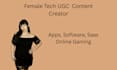 be your female tech ugc content creator