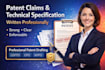write patent claims and technical specification professionally