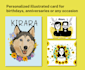 design a personalized illustrated card