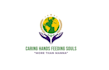 design unique caring hands logo