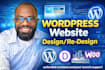 build a wordpress portfolio website or develop blog site