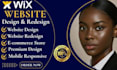 design redesign wix website build wix website wix online store