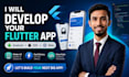 develop flutter android and ios apps with firebase and API integration