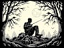 draw linocut illustration for tshirt design