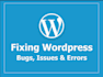 fix wordpress errors ,bugs and criticel issues