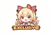 design exclusive logo with cute anime mascot, chibi
