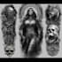 draw dark tattoo, design a hand drawn custom tattoo