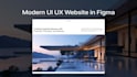 design modern UI UX website in figma with user centered design