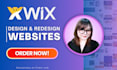 design or redesign a professional wix website, figma to wix