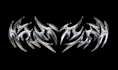 design a sharp, y2k infused cyber metal logo