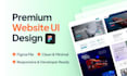 do figma website design, website ui ux design, ui ux design