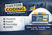 do custom coding for kajabi, thinkific, teachable, and podia