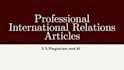 write professional geopolitics, international relations
