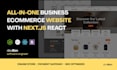 build all in one business ecommerce website nextjs react